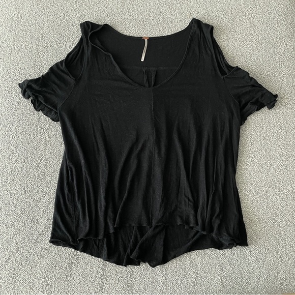 Free People Womens Bittersweet Cold Shoulder Top - Picture 2 of 5